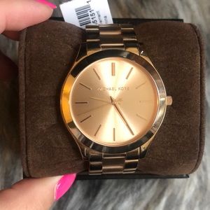 Michael Kors Slim Runway watch, Rose Gold